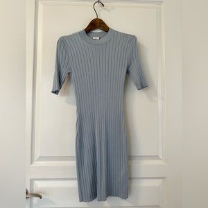 Abercrombie & Fitch Blue short sleeve mock neck dress - XS